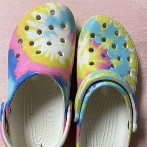 Pastel Tye Dye Crocs